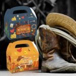 12 Pack Western Cowboy Party Favor Treat Box Wild West Boy Baby Shower Theme Supplies Cowboy Party Goodie Candy Treat Present Boxes for Western Cowboy Horse Birthday Party Supplies - Image 5