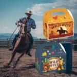12 Pack Western Cowboy Party Favor Treat Box Wild West Boy Baby Shower Theme Supplies Cowboy Party Goodie Candy Treat Present Boxes for Western Cowboy Horse Birthday Party Supplies - Image 6