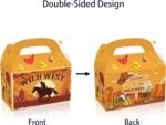 12 Pack Western Cowboy Party Favor Treat Box Wild West Boy Baby Shower Theme Supplies Cowboy Party Goodie Candy Treat Present Boxes for Western Cowboy Horse Birthday Party Supplies - Image 7