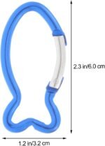 BESPORTBLE Carabiner Ciip 10Pcs 2.34inch Aluminum Carabiners Fish Shape Heavy Duty Carabeaner Clips, Spring Snap Hooks for Outdoors, Camping, Hiking, Fishing Home Gym - Image 4