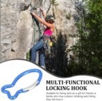 BESPORTBLE Carabiner Ciip 10Pcs 2.34inch Aluminum Carabiners Fish Shape Heavy Duty Carabeaner Clips, Spring Snap Hooks for Outdoors, Camping, Hiking, Fishing Home Gym - Image 7