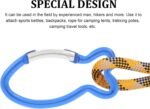 BESPORTBLE Carabiner Ciip 10Pcs 2.34inch Aluminum Carabiners Fish Shape Heavy Duty Carabeaner Clips, Spring Snap Hooks for Outdoors, Camping, Hiking, Fishing Home Gym - Image 8