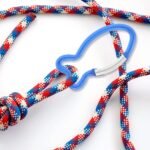 BESPORTBLE Carabiner Ciip 10Pcs 2.34inch Aluminum Carabiners Fish Shape Heavy Duty Carabeaner Clips, Spring Snap Hooks for Outdoors, Camping, Hiking, Fishing Home Gym - Image 10