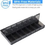 Gymboyang Pill Organizer 2 Times a Day, Weekly Pill Box AM PM, Portable and Large Capacity for Travel, Daily Pill Cases to Hole Vitamin, Medicine, Medication, Fish Oils and Supplements - Image 6