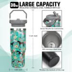 30 oz Horse Tumbler with Handle Christmas Gifts for Horse Lover Funny Cool Birthday Gift 30oz Stainless Steel Travel Cup Mug Water Bottle - Image 4