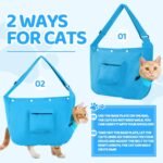 HOMBYS Cat Carrier Soft Cat Travel Bag Sling Pet Accessories, Adjustable Strap Hand Free Pet Puppy for Outdoor, Can take Cats and Dogs Out for a Walk,Support Cats and Dogs up to 15 lbs - Image 4