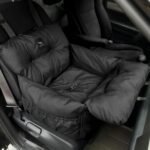 JACKO & CO - Premium Dog Car Seat & Bed for Small & Medium Dogs up to 30lbs, Soft Travel Bed & Carrier Bag for Pets, Puppies, Cats for Front & Back Seat, Machine Washable & Water Resistant (Black) - Image 8