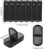 Weekly PU Leather Pill Bag Organizer Case 2 Times a Day, AM PM Daily Pill Box to Hold Vitamin, Fish Oil, Supplements and Medicine (Rose Gold) - Image 3