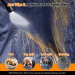 Back Seat Extender for Dogs，Heavy Duty Leatherette Dog Car Seat Cover for Back Seat ，Wash-Free Hard Bottom Dog Hammock for Car Holds 500lbs，Travel Dog Bed for Car SUV Truck-Blue/Nappa - Image 6