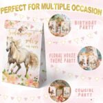 Outego 24 Girl Horse Party Favor Bags with Stickers - Girl Horse Goodie Bags for Kids - Perfect for Horse Themed Birthday Party and Celebration - Image 6