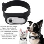 Pet Collar Camera, HD 1080P Dog Collar Camera for Videos Photos, 170° Wide Angle USB Rechargeable Adjustable Pet Camera Collar, for Cats Dogs Outdoor Inoor - Image 5