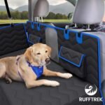 Back Seat Extender for Dogs - Hard Bottom Car Seat Cover for Dogs Holds 400lbs w Seatbelt, Water Bowl & Carry Bag - Nonslip Dog Seat Covers, Waterproof Backseat Dog Hammock for Car SUV Truck - Image 10