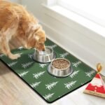 Dog Cat Food Mats for Floors, Absorbent Dog Bowl Mats for Food and Water, Quick Dry Pet Dog Food Mat Non-Slip Dog Accessories Pet Supplies - Image 3