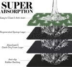 Dog Cat Food Mats for Floors, Absorbent Dog Bowl Mats for Food and Water, Quick Dry Pet Dog Food Mat Non-Slip Dog Accessories Pet Supplies - Image 6