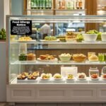 2 Pack Food Allergy Notice Sign 10×7 Inches Caution Warning Sticker Self Adhesive Waterproof Weatherproof Placard for Restaurants Cafe Bar - Image 5