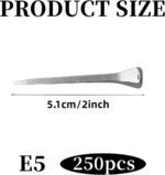 lukar 250pcs E5 Horseshoe Nails 2 Inch Stainless Steel Horse Shoe Nails for Stained Glass, Crafts, Horse Training Equestrian Sports - Image 5