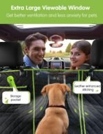 nzonpet 4-in-1 Dog Car Seat Cover, 100% Waterproof Scratchproof Dog Hammock with Big Mesh Window, Durable Nonslip Dog Seat Cover, Pets Dog Back Seat Cover Protector for Cars Trucks SUVs - Image 3