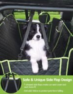 nzonpet 4-in-1 Dog Car Seat Cover, 100% Waterproof Scratchproof Dog Hammock with Big Mesh Window, Durable Nonslip Dog Seat Cover, Pets Dog Back Seat Cover Protector for Cars Trucks SUVs - Image 5