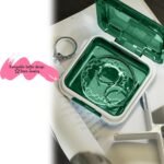 Small Pill Box Waterproof Travel Pill Case Portable Daily Pill Container Pill Holder for Purse 4 Compartments Pocket Compact Medicine Organizer for Fish Oils,Supplements,Medication (Green) - Image 5