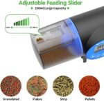 USB Charging Automatic Fish Feeder, Auto Fish Food Feeder Timer Dispenser for Aquarium or Small Fish Turtle Tank, Auto Feeding on Vacation or Holidays,Black - Image 6