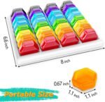 Monthly Pill Organizer 1-Time a-Day: 30 Day Pill Organizer with Labels, Portable Monthly Pill Box, Month Pill Holder ith Portable Zipper Bag for Vitamin, Medicine, Fish Oil, Supplements - Image 6