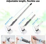 AQQA 8-in-1 Aquarium Cleaning Kit Electric Spin Scrubber Glass Cleaner Cordless Rechargeable IPX9 Waterproof Handheld Fish Tank Cleaning Brush Algae Scrapers Cleaning Tools - Image 7