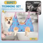 Supet Relaxation Hammock Harness for Pet Grooming - Cat & Dog Restraint Sling for Nail Trimming, Clipping & Grooming (XS) - Image 3