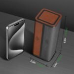 Pill Organizer Weekly, 2 Times a Day for 7-Day Leather Medicine Box Travel Container Vitamin Am Pm Pill Case, Twice Daily Privacy Pill Holder, Modern and Portable Pillbox (Black and Brown) - Image 3