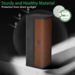 Pill Organizer Weekly, 2 Times a Day for 7-Day Leather Medicine Box Travel Container Vitamin Am Pm Pill Case, Twice Daily Privacy Pill Holder, Modern and Portable Pillbox (Black and Brown) - Image 7