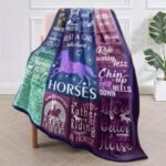 Horse Gifts for Women, Horse Blanket for Girls, Horse Lady Gifts, Horse Gifts for Horse Lovers, Blanket Throws 60" x 50", Christmas Birthday Gifts - Image 7