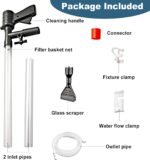 Aquarium Gravel Cleaner, Fish Tank Cleaner Kit with Dual Vacuum Tubes, Quick Water Changer Tools with Water Hose Controller Clamp for Water Changing Sand Washing - Image 6