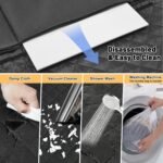 Palopalo Back Seat Extender for Dogs Truck - Hard Bottom Dog Seat Cover Back Seat Supports 300lbs, Waterproof Dog Hammock with Mesh Window, Pet Truck Accessories for F150 / RAM 1500/ Tundra - Image 5