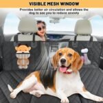 Palopalo Back Seat Extender for Dogs Truck - Hard Bottom Dog Seat Cover Back Seat Supports 300lbs, Waterproof Dog Hammock with Mesh Window, Pet Truck Accessories for F150 / RAM 1500/ Tundra - Image 8
