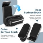 AQQA Aquarium Magnet Glass/Acrylic Cleaner,Fish Tank Cleaner Brush,Magnetic Algae Scrapers Cleaning Tools with 2 Detachable Scrapers,Floating Freshwater Saltwater (M) - Image 6