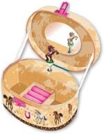 Hot Focus Dashing Horse Oval Shaped Musical Jewelry Box - Image 3