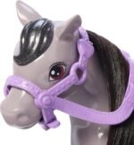 Barbie Chelsea Doll & Toy Horse Set, Includes Helmet Accessory & Saddle, Doll Bends at Knees to “Ride” Gray Pony - Image 5