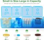 Large Monthly Pill Organizer, 28 Day Pill Box 1 Time a Day, 4 Weeks a Month Pill Case Container,Travel Friendly Medicine Organizer for Vitamins, Fish Oils, Supplements - Image 4