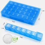 Large Monthly Pill Organizer, 28 Day Pill Box 1 Time a Day, 4 Weeks a Month Pill Case Container,Travel Friendly Medicine Organizer for Vitamins, Fish Oils, Supplements - Image 5