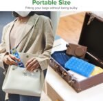 Large Monthly Pill Organizer, 28 Day Pill Box 1 Time a Day, 4 Weeks a Month Pill Case Container,Travel Friendly Medicine Organizer for Vitamins, Fish Oils, Supplements - Image 8