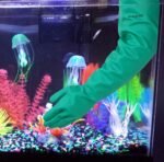 Aquarium Gloves for Fish Tank Maintenance,Shoulder Length Waterproof Gloves Long Rubber Gloves for Fish Aquarium Water Change Cleaner Dog Cat Bath and Kitchen,Large - Image 4