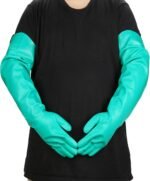 Aquarium Gloves for Fish Tank Maintenance,Shoulder Length Waterproof Gloves Long Rubber Gloves for Fish Aquarium Water Change Cleaner Dog Cat Bath and Kitchen,Large - Image 7