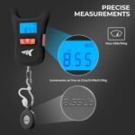 KastKing Fish Scale, ToughTide USB Charging Fishing Scale, 65lb Capacity, Ultra-Thin Digital Fish Scale, LCD Display, Ergonomic Handle, Fish Scales Digital Weight, Fishing Accessories for Men - Image 6