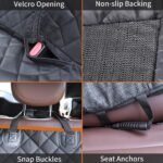 Dog Car Seat Cover for Back Seat Bench Seat Cover Waterproof Car Seat Cover for Dogs Scratch Proof Nonslip Durable Pet Dog Backseat Cover Dog Hammock for for Car Truck& SUV - Image 5