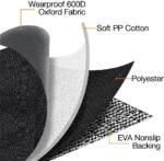 Dog Car Seat Cover for Back Seat Bench Seat Cover Waterproof Car Seat Cover for Dogs Scratch Proof Nonslip Durable Pet Dog Backseat Cover Dog Hammock for for Car Truck& SUV - Image 8