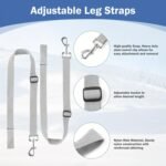 1200D Oxford Waterproof Warm-Keep Horse Turnout Blanket with Detachable Neck Cover，Heavy Weight Winter Turnout ，Horse Care Blanket Horse Rain Sheet (155CM) - Image 4