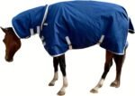 1200D Oxford Waterproof Warm-Keep Horse Turnout Blanket with Detachable Neck Cover，Heavy Weight Winter Turnout ，Horse Care Blanket Horse Rain Sheet (155CM) - Image 9