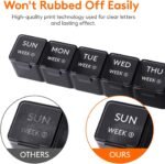 Lifewit Monthly Pill Organizer, 28 Day Pill Box, 4 Weeks One Month Pill Cases, Large Compartments Medicine Organizer for Vitamins, Fish Oils, Supplements, 2 Pack - Image 7