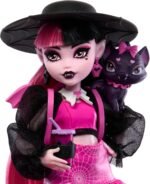 Monster High Draculaura Doll with Pet Bat-Cat Count Fabulous & Accessories Like Backpack, Spell Book, Bento Box & More - Image 4