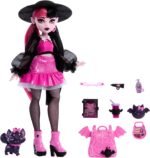 Monster High Draculaura Doll with Pet Bat-Cat Count Fabulous & Accessories Like Backpack, Spell Book, Bento Box & More - Image 6