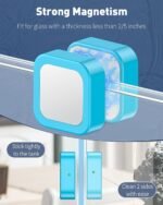 Pawfly Magnetic Aquarium Glass Cleaner Fish Tank Magnetic Brush with Mirror, 1.5 Inch Mini Fish Tank Glass Cleaner Cleaning Tool for 2/5 Inch Thick Aquarium up to 10 Gallons (Non-Floatable) - Image 4